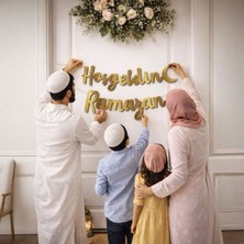 Bezzar Hosgeldin Ramazan Metalize Dekoratif Banner