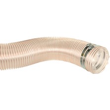 Bakır Telli Şeffaf Poliüretan Hortum Toz,talaş,emiş,havalandırma Spiral Hortumu 40MMX3MT PU70 Üretimden Teslimat