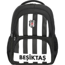 Me Çanta Beşiktaş Nakış Detaylı Çubuklu Okul Çantası