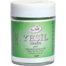 Dr. Gusto Yenilebilir Metalik Toz Boya Yeşil 10 gr