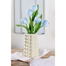 Baloncuklu Beyaz Parlak Bubble Vazo Dekoratif Çiçeklik Pinterest Vazo Beyaz