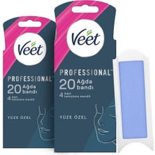 Hype Store Professional Hassas Ciltler Için Yüz Ağda Bandı, 40'lı (20 x 2)