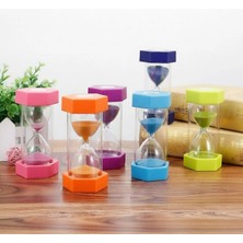 LTG Nova Renkli Cam Kum Saati – Dekoratif Masaüstü Zaman Ölçer, Estetik Ofis ve Ev Aksesuarı