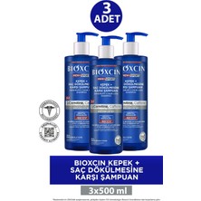 Bioxcin Kepek ve Saç Dökülmesi Için Şampuan 500 ml 3 Adet