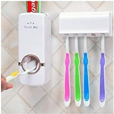 Otomatik Diş Macunu Sıkacağı 5 Adet Fırçalık Seti