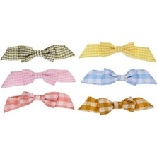 - Gingham Hair Bows - Pötikareli Saç Aksesuarı