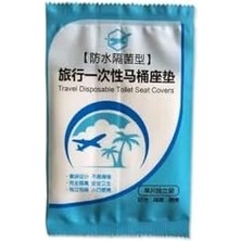200 Adet Tek Kullanımlık Klozet Örtüsü Klozet Poşeti Klozet Kapak Örtüsü Dispenseri