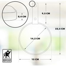 Deri Havlu Askısı, Ikili Metal Kulplu Havlu Askısı -