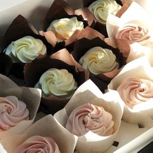 Kek Kapları, 150 Adet Yağ Geçirmez Kıvrılmayan ve Yanmayan Kek Kalıpları, Muffin Pişirme Kapları, Düğün, Doğum Günü ve Partiler Için Kek ve Muffin Kağıtları (Kahverengi, Doğal Renk, Beyaz)