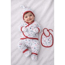 Ladora Tekstil %100 Pamuk Baskılı 5 Parça Hastane Çıkışı