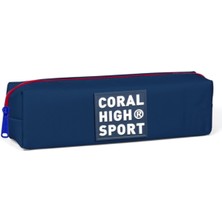 Sport Tek Bölmeli Lacivert Kalem Çantası