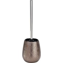 Marrakesh Klozet Takımı, Tuvalet Fırçası Tutucu, Seramik, Ø 12,5 x 41 Cm, Kahverengi