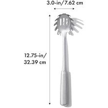 Steel Spagetti Servis Kaşığı -Paslanmaz Çelik