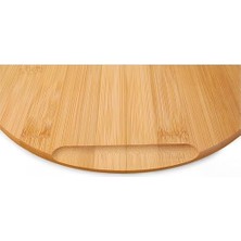 Bambu Peynir ve Kesim Sunum Tahtası Yuvarlak 27,5cm*27,5cm*1,5cm - Ahşap Peynir, Kesme Tahtası ve Sunum Tepsisi