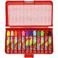 Altıgen Pastel Plastik Kutu,12'li (125112)