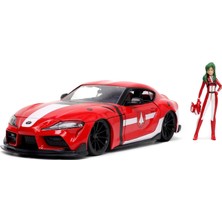 Jada, 253255053, Robotech, Die-Cast (Metal), Supra, Serbest Tekerlek, Açılabilen Parçalar (Kapı, Kaput ve Gövde), Miriya Sterling Figürü, 1:24, 20 cm