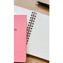 Sert Kapaklı Spiralli Çizgili A5 Not Defteri, Not Defteri, Okul Defteri, Planlayıcı, Ofis Için Ideal, Planlayıcı (Blue Kapak Rengi)