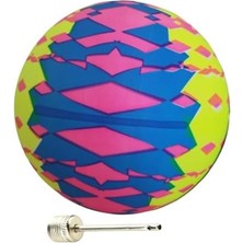 Mta -Tech Eğlenceli Top, Çocuk Topu – Dayanıklı Renkli Şişme Top, Bahçe Plaj Sahil Eğlence Oyuncağı, 1 Adet Şişirme Iğnesi Hediyeli