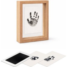 Moky Dizayn Bebek El Ayak Izi Seti Anı Çerçevesi, Mürekkepsiz Temassız Baskı Kiti ve Yeni Doğan Hediye