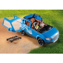 Playmobil Fun 71423 Arabalı Karavan, Kamp, Doğada Çok Yönlü Kamp Eğlencesi, Kapsamlı Aksesuarlar, Tüm Ülke Çapında Ortak Aile Gezisi, 4 Yaş ve Üzeri Çocuklar Için Oyuncak