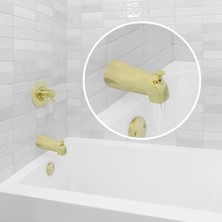 Yönlendiricili Evrensel Küvet Ağzı, Cilalı Pirinç, Tekli Paket (89265)