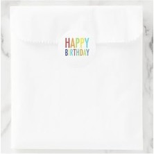 40 Adet 5 cm Happy Birthday Doğum Günün Kutlu Olsun Hediyeler Için Çıkartma Etiket