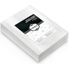 100 Adet Tırtıklı Vakum Makinesi Poşeti Torbası (Seçenekli) (20X25CM)