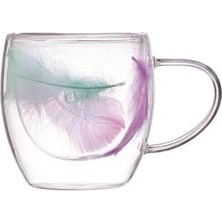 Double Feather Çift Cidarlı Kupa 250 ml