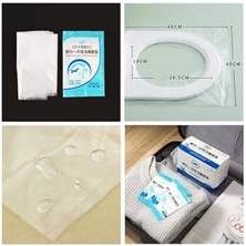 50 Adet Tek Kullanımlık Klozet Örtüsü Klozet Poşeti Klozet Kapak Örtüsü Dispenseri