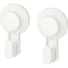 Vantuzlu Kanca, Beyaz (2'li Paket)