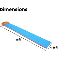 H20GO Su Kaydırağı, 4,88 M Şişirilebilir Dahili Fıskiyeli