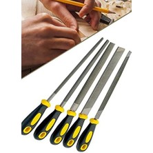Büyük Boy Eğeleme Seti 32CM 5'li Eğe Seti Hava Çeliği, Metal, Ağaç 1410