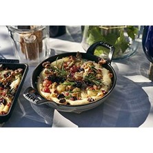 1301623 Istiflenebilir Fırın Tenceresi, Yuvarlak 16 Cm, 0,4 L, Pişirme Kabı Içinde Mat Siyah Kaplama, Siyah