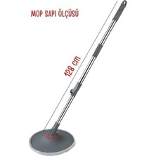 Temiz ile Kirli Suyu Ayıran Otomatik Temizlik Microfiber Döner Başlıklı Mop Seti