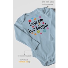 Morivo Kids Teyzem Buradaydı Baskılı Bebek Zıbını – Çıtçıtlı Body | %100 Pamuk Uzun Kol