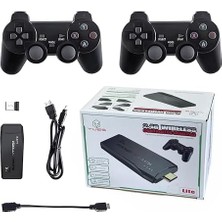 M8 Retro Oyun Konsolu – 4K HDMI Çıkışlı, 64 gb Oyun Yüklü – Çift Joystick – 8-Bit/16-Bit Klasikler – Aile ve Çocuklar Için Eğlence