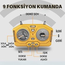Uzaktan Kumandalı Full Fonksiyon Metal Premium Model Bulldozer, Ekskavatör ve Kamyon 1:16 Ölçek Şarjlı Sesli Işıklı 3 Model (Tam Fonksiyon) (Kamyon)