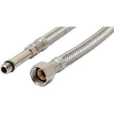 Batarya Baglantı Su Fleks Hortum Uzun Girişli M10X3/8-60CM 1 Adet (5 Cm)