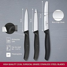 6.7113.3 Siyah Bıçak Seti, 3 Parça
