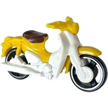 - Super Cub - Hw Moto 3/5 - HKK32 - Short Card - Motosiklet - Sarı - Mattel 2023