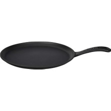 Döküm / Pizza / Pancake Tavası, Yuvarlak Metal Saplı 26CM Siyah