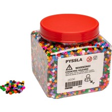 Pyssla Boncuklar, Çeşitli Renklerde Belikli Boncuk Aksesuar Yelpazesi, Çocuklar Için