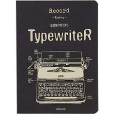 Notelook Tekstil Kapak Typewriter 32K Multi Defter