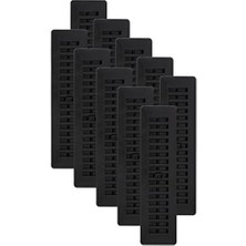 PL212-BLK-10 Panjurlu Plastik Zemin Kaydı, 6X30 Cm, Siyah