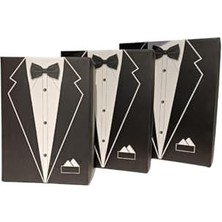 3'lü Set Siyah Damat Bohça Kutusu