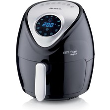 Ariete Airy Fryer Digital 4616, Sıcak Hava Fritözü 3,5 Litre, 60 Dakikalık Zamanlayıcı, LCD ve Dokunmatik Ekran, 7 Pişirme Kademeli, Maksimum Sıcaklık 200 °c, 1300 W, Siyah