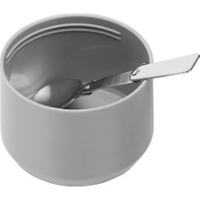 Yemek Kavanozu, Paslanmaz Çelik, Beyaz-Gri, 700 ml 3lü Paket