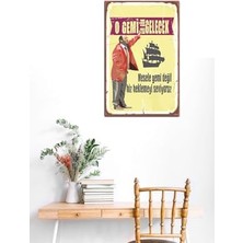 O Gemi Bir Gün Gelecek Retro Ahşap Mdf Tablo DRTR0097