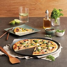 Mutfaksever Biogranit Gri Pizza Tavası, Gri
