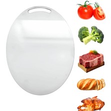 Kesim Paslanmaz Çelik Kesme Tahtası Mutfak Piknik Için Inox 304 Kalite Antibakteriyel Küf Tutmaz Kolay Temizlenir Et Sebze Meyve Doğrama Tahtası Lüks Kesme Matı 30 * 22,5 cm